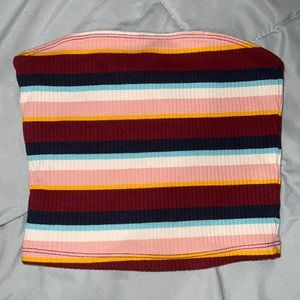 Hollister Colorful Striped Tube top